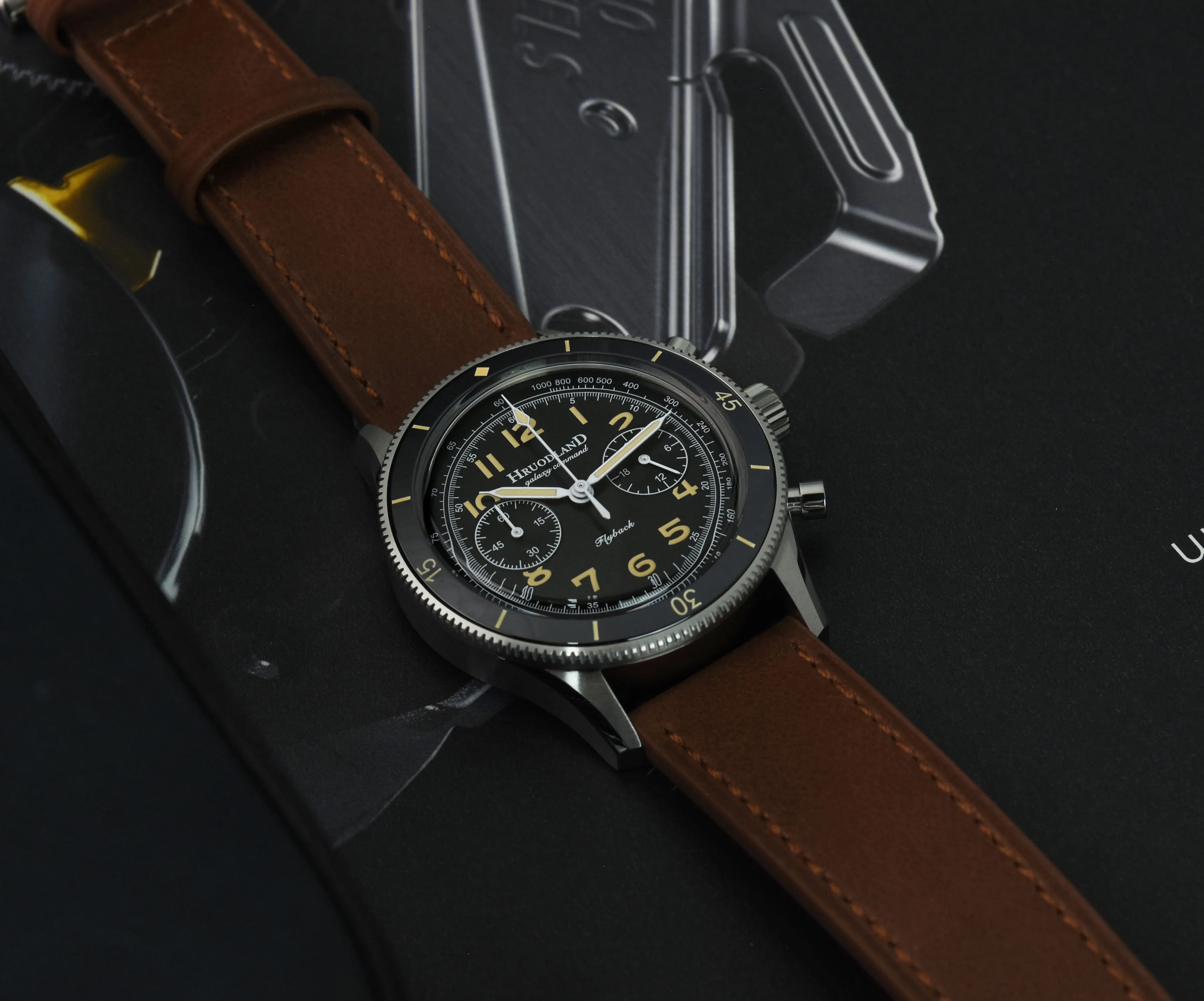 Men's Luxury Retro Sport Quartz Watch 10Bar Waterproof Stainless Steel Wristwatch with Sapphire Chronograph Business Style CHICBURN