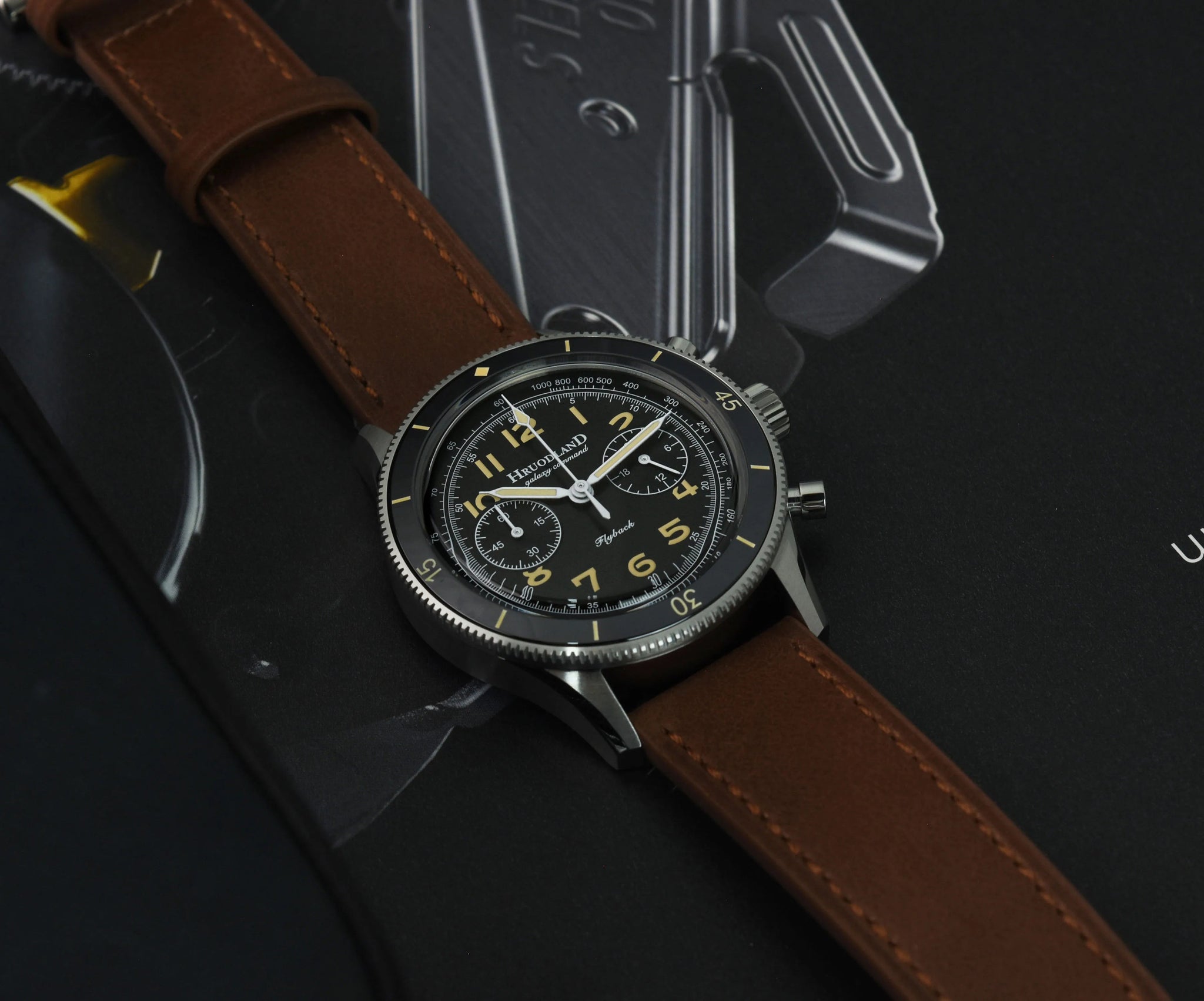 Men's Luxury Retro Sport Quartz Watch 10Bar Waterproof Stainless Steel Wristwatch with Sapphire Chronograph Business Style CHICBURN