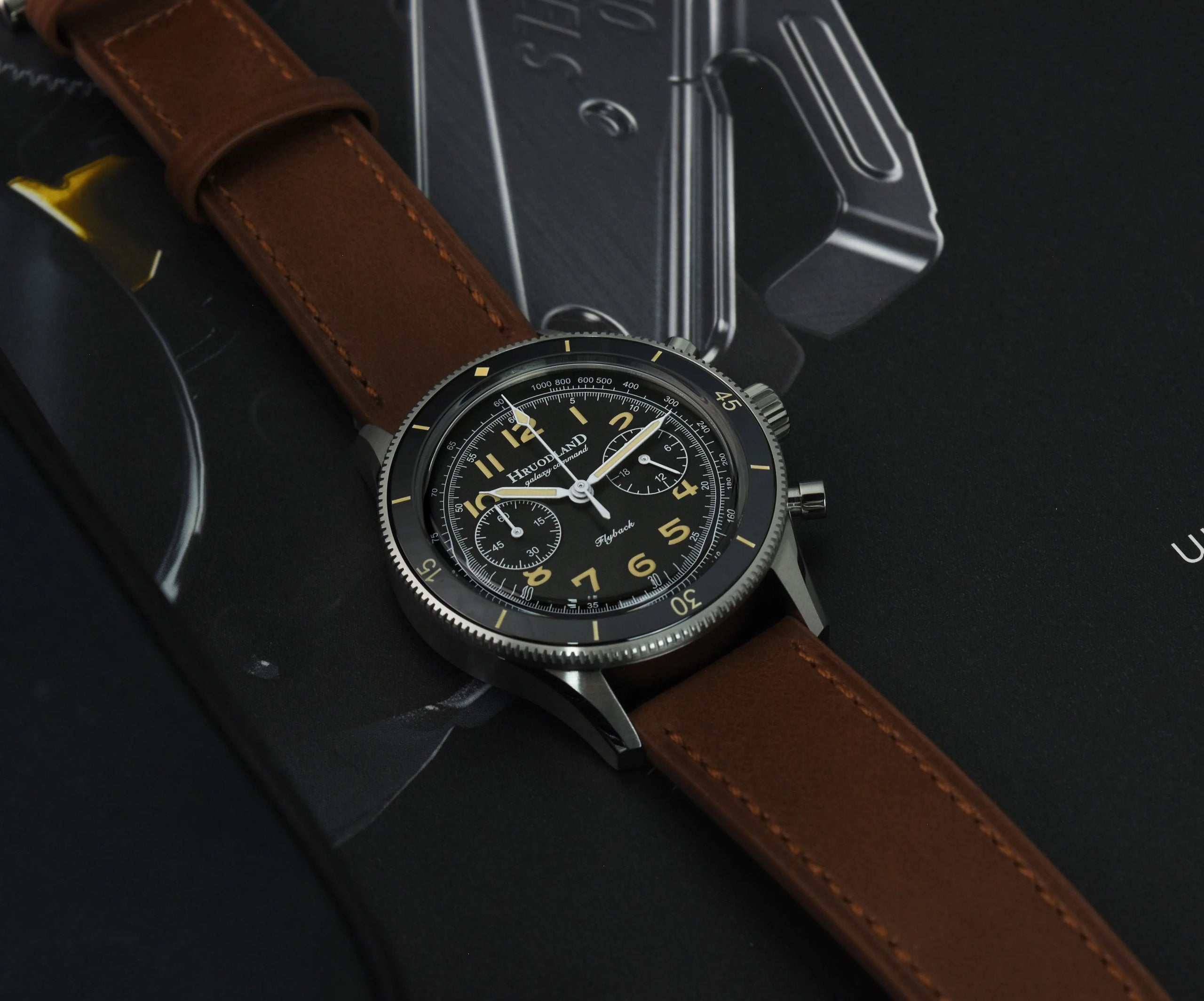 Men's Luxury Retro Sport Quartz Watch 10Bar Waterproof Stainless Steel Wristwatch with Sapphire Chronograph Business Style CHICBURN