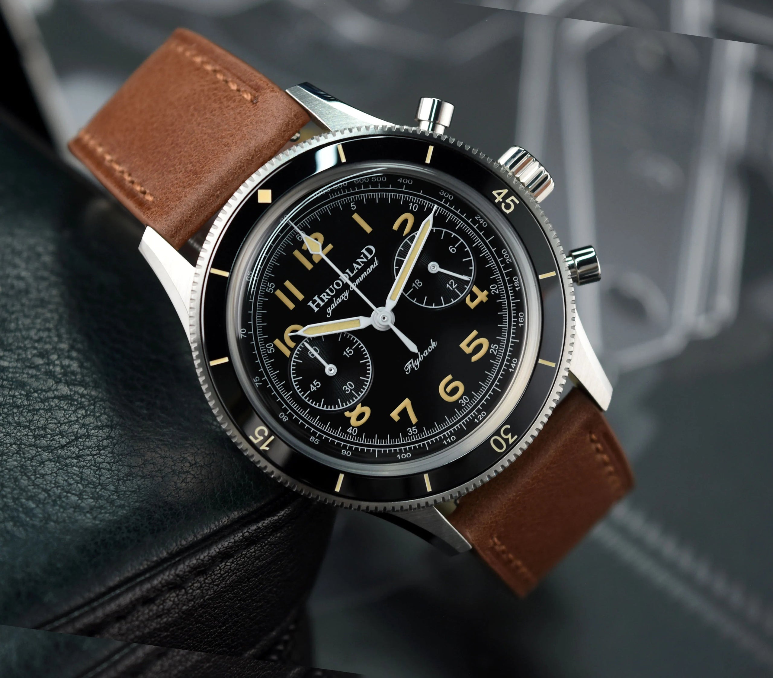 Men's Luxury Retro Sport Quartz Watch 10Bar Waterproof Stainless Steel Wristwatch with Sapphire Chronograph Business Style CHICBURN