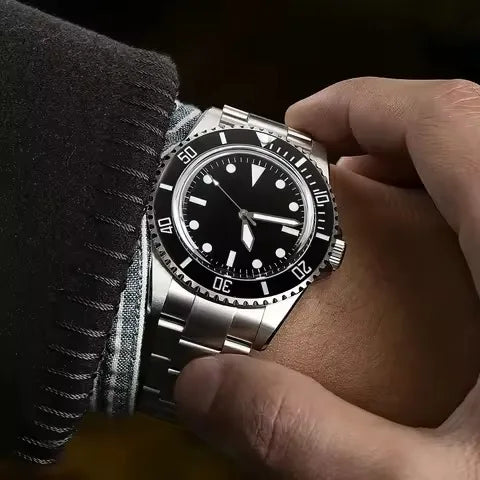 Sapphire Glass Mirror 316L Stainless Steel Waterproof 20ATM Diving Capacity Dial Display Pointer Automatic Mechanical Watches CHICBURN